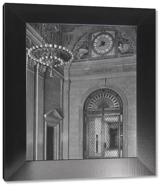 End of main entrance hall, Standard Oil Building, New York City, 1924