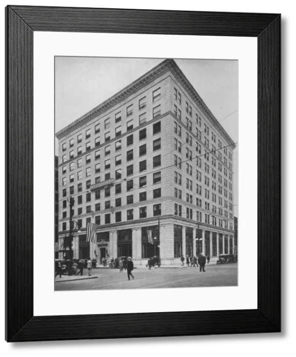 Framed Print : General view of an office building, 1924 Framed Print : General view of an office building, 1924