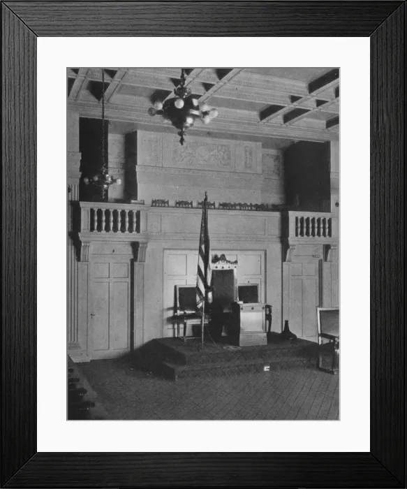 Framed Print : Balcony and dais in the Lodge Room of the Masonic Temple, Birmingham, Alabama, 1924 Framed Print : Balcony and dais in the Lodge Room of the Masonic Temple, Birmingham, Alabama, 1924
