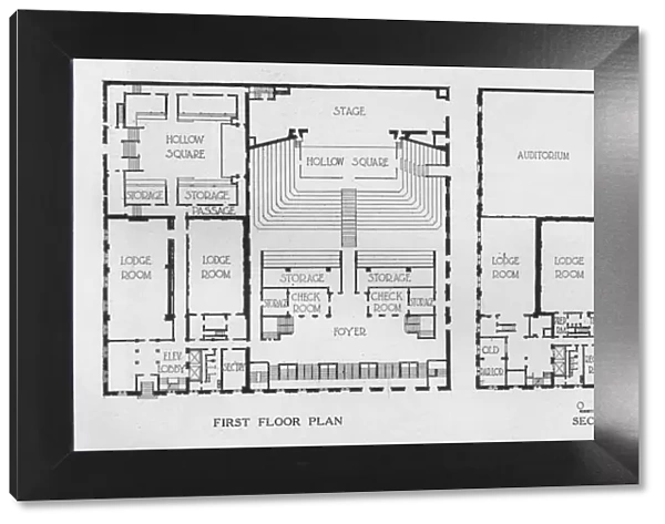 Floor plans, the Masonic Temple, Birmingham, Alabama, 1924