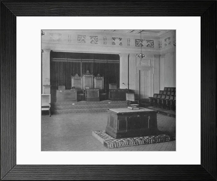 Framed Print : The Lodge Room, showing decorative frieze, Masonic Temple, Birmingham, Alabama, 1924 Framed Print : The Lodge Room, showing decorative frieze, Masonic Temple, Birmingham, Alabama, 1924