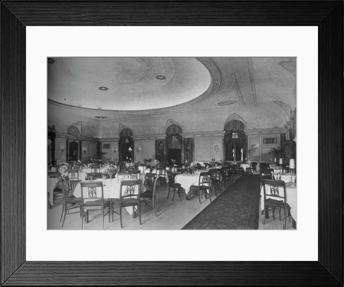 Framed Print : The Directoire Dining Room, Belmont Hotel, Chicago, Illinois, 1924 Framed Print : The Directoire Dining Room, Belmont Hotel, Chicago, Illinois, 1924