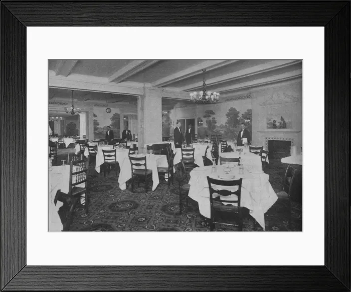 Framed Print : Breakfast Room, Roosevelt Hotel, New York City, 1924 Framed Print : Breakfast Room, Roosevelt Hotel, New York City, 1924