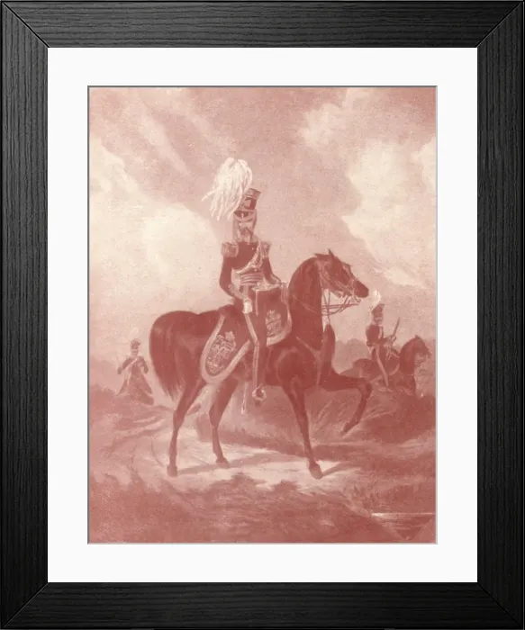 Framed Print : Officer, 13th Light Dragoons, c1820-1870, (1909). Artist: John Harris Junior Framed Print : Officer, 13th Light Dragoons, c1820-1870, (1909). Artist: John Harris Junior