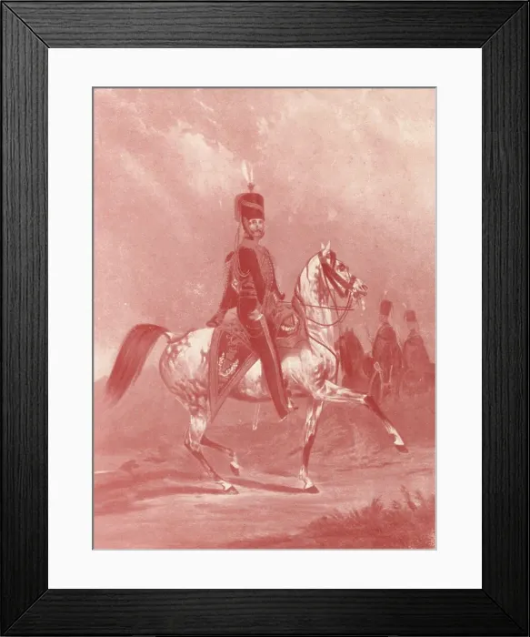 Framed Print : 8th Light Dragoons (Kings Royal Irish), c1820-1870, (1909). Artist: John Harris Junior Framed Print : 8th Light Dragoons (Kings Royal Irish), c1820-1870, (1909). Artist: John Harris Junior