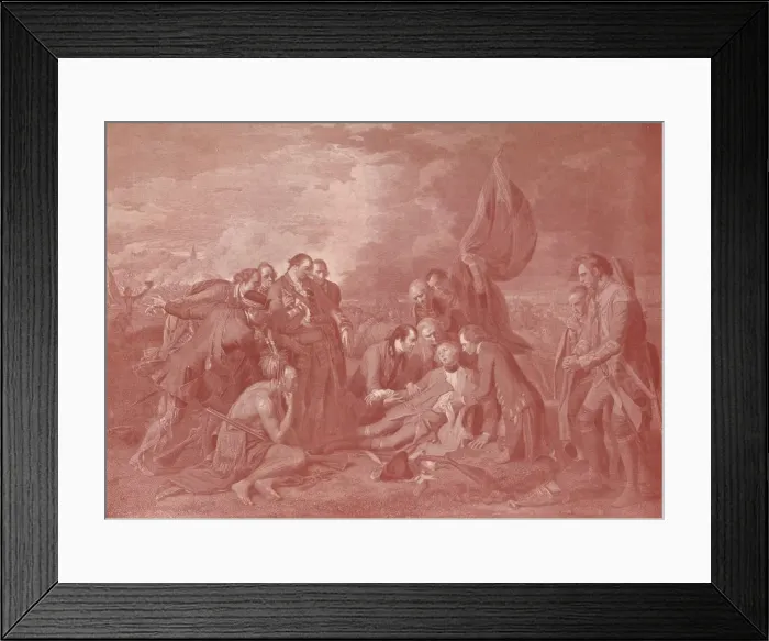 Framed Print : The Death of General Wolfe, c1776 (1909). Artist: William Woollett Framed Print : The Death of General Wolfe, c1776 (1909). Artist: William Woollett