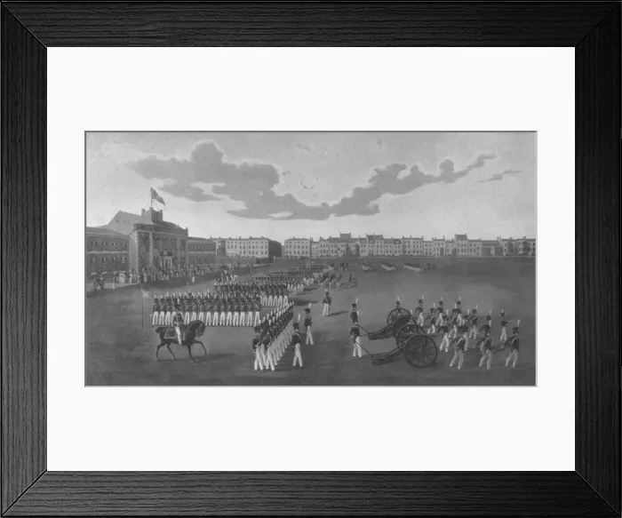Framed Print : Review of The Hon. Artillery Company, 1829 (1909). Artist: Robert Havell Framed Print : Review of The Hon. Artillery Company, 1829 (1909). Artist: Robert Havell