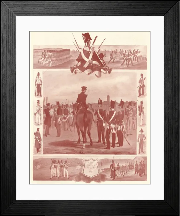 Framed Print : The Light Infantry (1846), c1846 (1909). Artists: Unknown, William Walker Framed Print : The Light Infantry (1846), c1846 (1909). Artists: Unknown, William Walker
