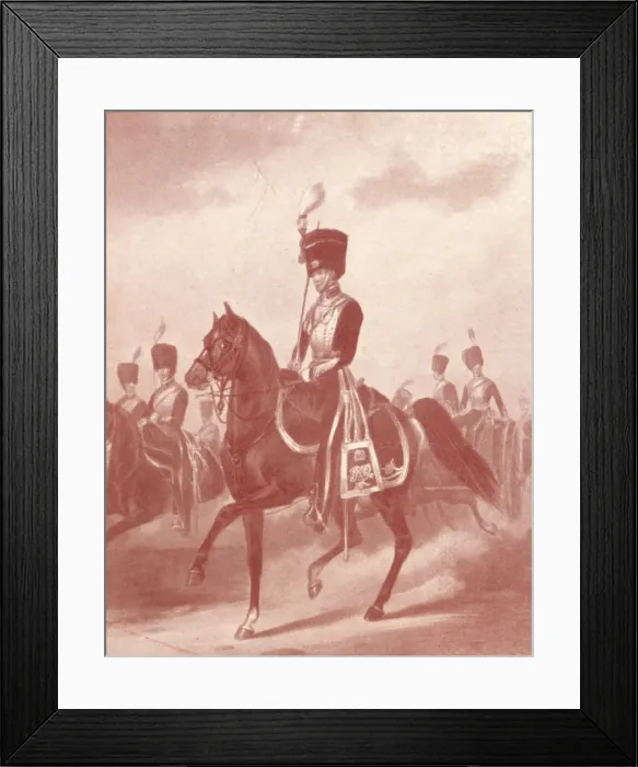 Framed Print : Buckinghamshire Artillery Corps, 1844 (1909). Artist: John Harris Junior Framed Print : Buckinghamshire Artillery Corps, 1844 (1909). Artist: John Harris Junior