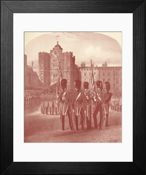 Framed Print : The Grenadier Guards at St. Jamess Palace, 1909 Framed Print : The Grenadier Guards at St. Jamess Palace, 1909