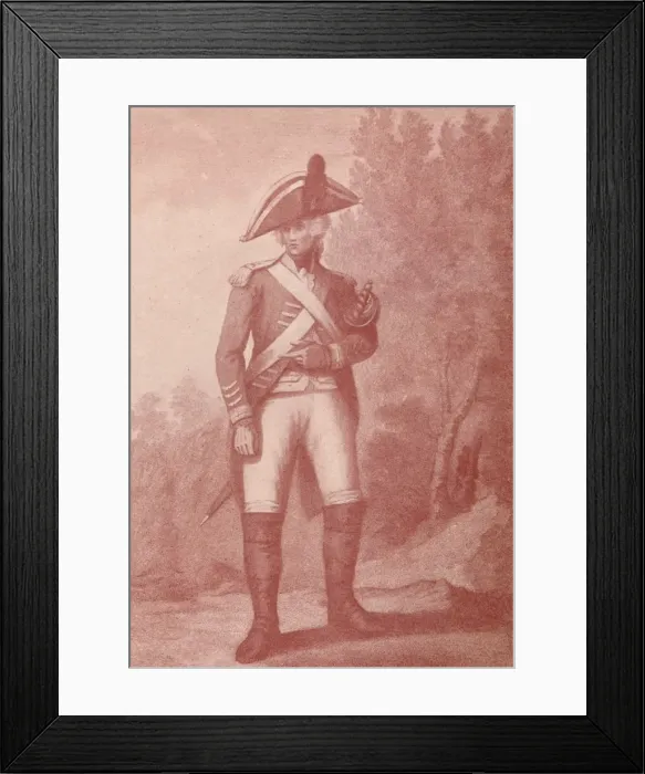 Framed Print : Life Guardsman (1791), 1791 (1909). Artist: Francois David Soiron Framed Print : Life Guardsman (1791), 1791 (1909). Artist: Francois David Soiron