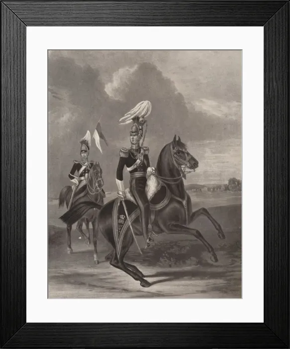Framed Print : Suffolk Yeomanry, 1846 (1909). Artist: John Harris Junior Framed Print : Suffolk Yeomanry, 1846 (1909). Artist: John Harris Junior