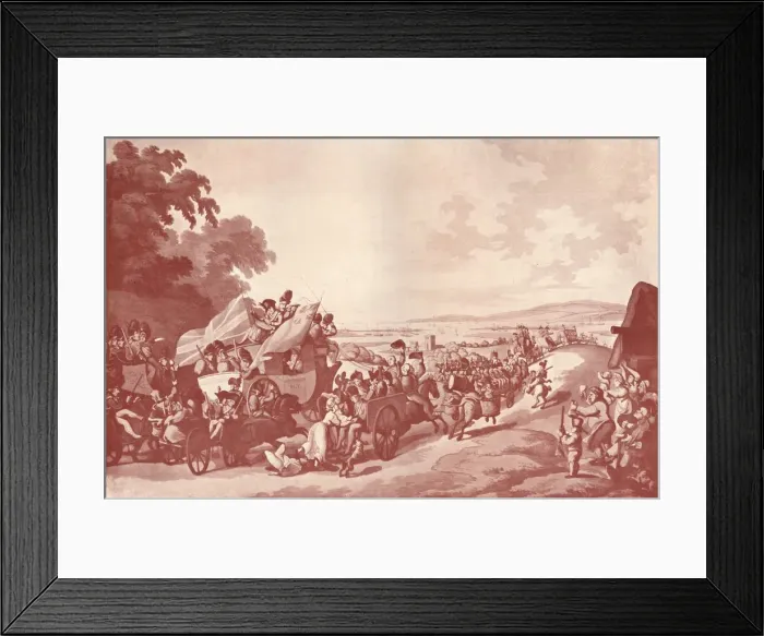 Framed Print : An extraordinary scene on the road from London to Portsmouth, 1909. Artist: Schultz Framed Print : An extraordinary scene on the road from London to Portsmouth, 1909. Artist: Schultz