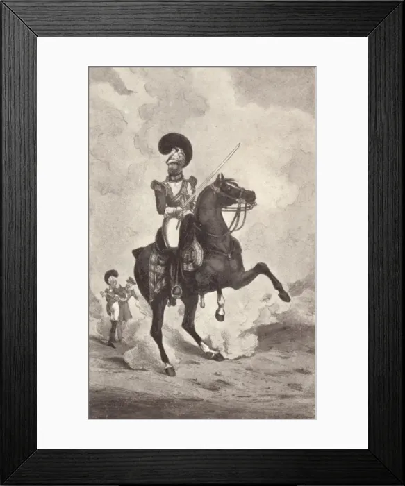 Framed Print : Officer, Life Guards, 1909. Artist: Henry Thomas Alken Framed Print : Officer, Life Guards, 1909. Artist: Henry Thomas Alken
