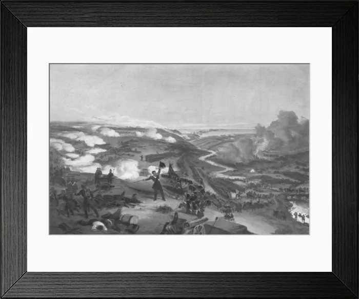 Framed Print : The Battle of Alma, 1855 (1909). Artist: William Simpson Framed Print : The Battle of Alma, 1855 (1909). Artist: William Simpson