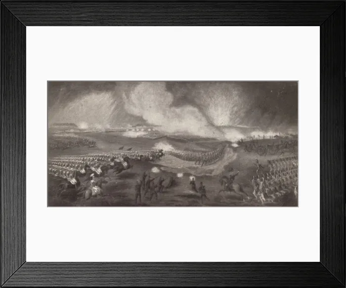 Framed Print : Charge of the British Troops on the Road to Windlesham, April 24, 1854, 1854 (1909) Framed Print : Charge of the British Troops on the Road to Windlesham, April 24, 1854, 1854 (1909)
