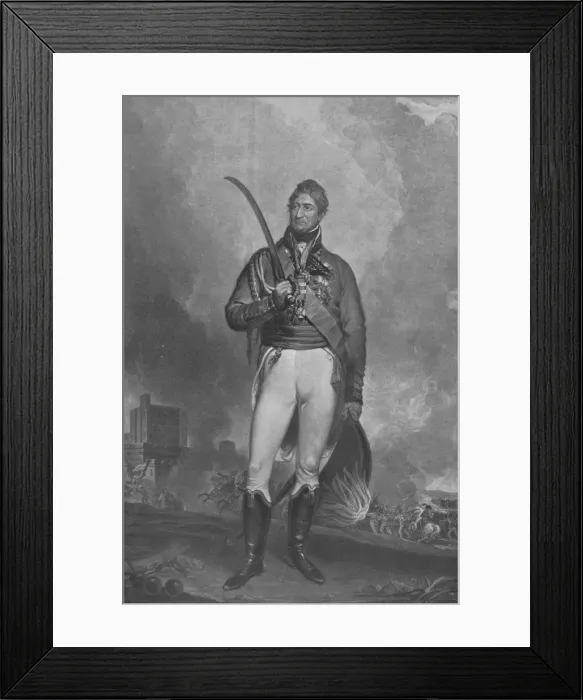 Framed Print : Sir Thomas Picton, 1843 (1909). Artist: Charles Turnes Framed Print : Sir Thomas Picton, 1843 (1909). Artist: Charles Turnes