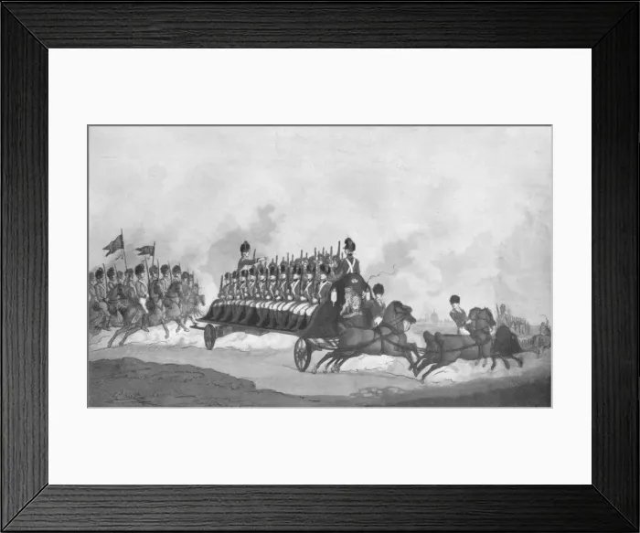 Framed Print : Expedition or Military Fly, c1780-1820, (1909). Artist: Thomas Rowlandson Framed Print : Expedition or Military Fly, c1780-1820, (1909). Artist: Thomas Rowlandson