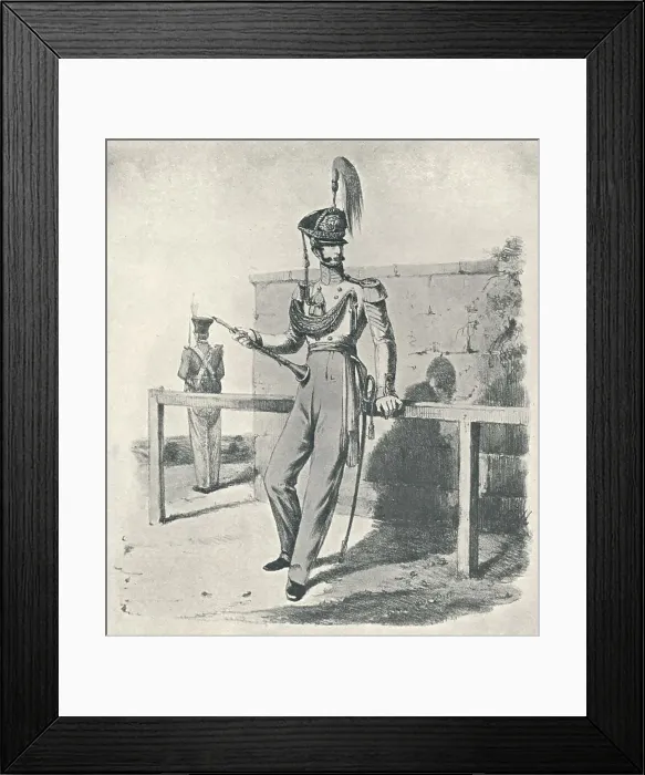 Framed Print : Royal Marines, Master of the Band (1830), 1830 (1909). Artist: Maxim Gauci Framed Print : Royal Marines, Master of the Band (1830), 1830 (1909). Artist: Maxim Gauci