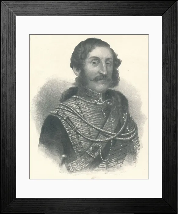 Framed Print : James Thomas Brudenell, 7th Earl of Cardigan, 1855 (1909) Framed Print : James Thomas Brudenell, 7th Earl of Cardigan, 1855 (1909)