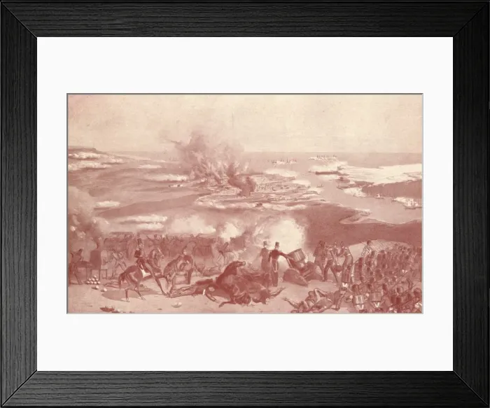 Framed Print : Bombardment of Sebastopol, 1854 (1909) Framed Print : Bombardment of Sebastopol, 1854 (1909)