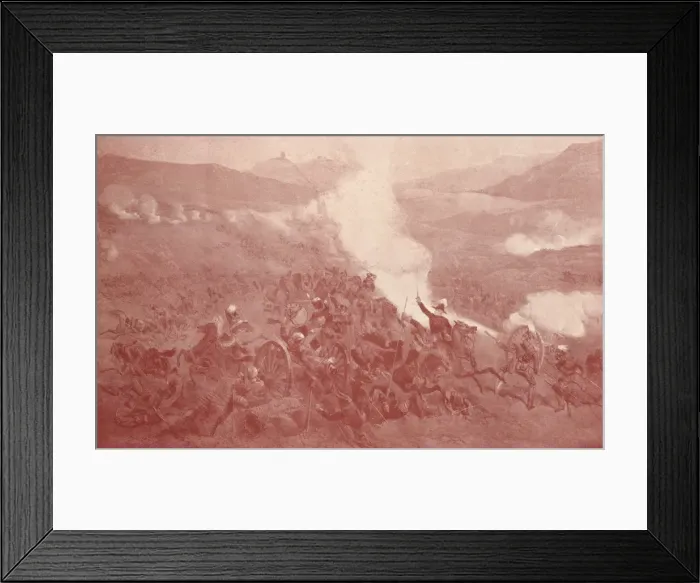 Framed Print : The Cavalry Charge at Balaclava, 1854 (1909) Framed Print : The Cavalry Charge at Balaclava, 1854 (1909)
