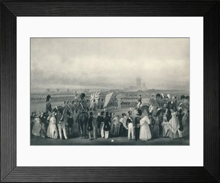 Framed Print : Presenting New Colours to the 93rd Highlanders, Oct. 7th, 1834, 1834 (1909) Framed Print : Presenting New Colours to the 93rd Highlanders, Oct. 7th, 1834, 1834 (1909)