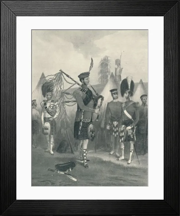Framed Print : Piper, 93rd Sutherland Highlanders, c19th century (1909) Framed Print : Piper, 93rd Sutherland Highlanders, c19th century (1909)