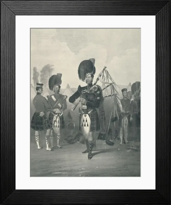 Framed Print : Piper, 42nd Royal Highlanders, c19th century, (1909) Framed Print : Piper, 42nd Royal Highlanders, c19th century, (1909)