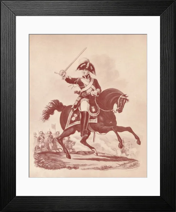 Framed Print : Officer, 2nd Regiment Life Guards (Waterloo Period), 1812-1815 (1909). Artist: Joseph Constantine Stadler Framed Print : Officer, 2nd Regiment Life Guards (Waterloo Period), 1812-1815 (1909). Artist: Joseph Constantine Stadler