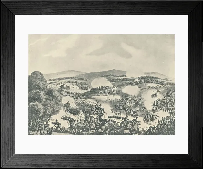 Framed Print : Battle of Quatre Bras, June 16, 1815, 1815 (1909). Artist: Thomas Sutherland Framed Print : Battle of Quatre Bras, June 16, 1815, 1815 (1909). Artist: Thomas Sutherland
