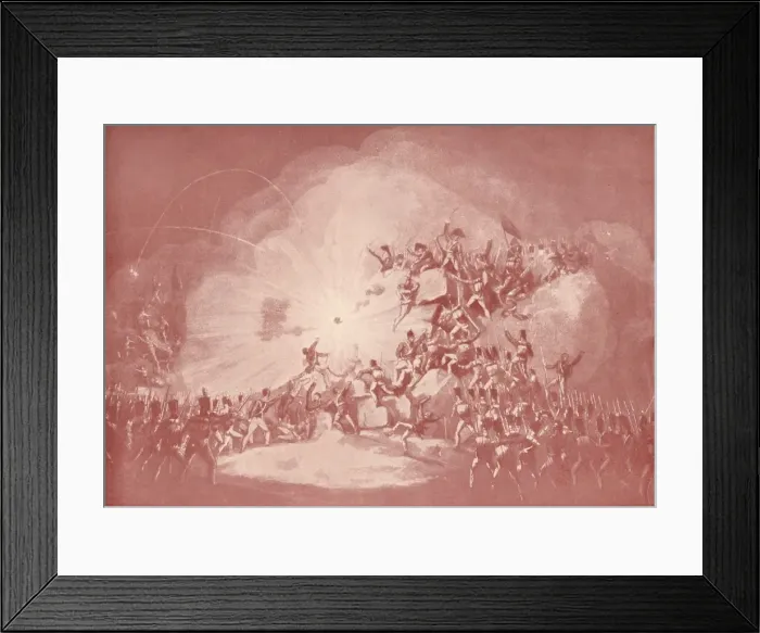 Framed Print : Storming of Ciudad Rodrigo, January 19, 1813, 1813 (1909). Artist: Thomas Sutherland Framed Print : Storming of Ciudad Rodrigo, January 19, 1813, 1813 (1909). Artist: Thomas Sutherland