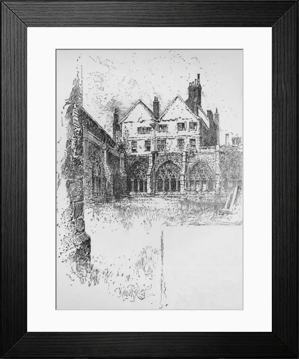 Framed Print : The Cloisters, Westminster Abbey, 1890. Artist: Herbert Railton Framed Print : The Cloisters, Westminster Abbey, 1890. Artist: Herbert Railton