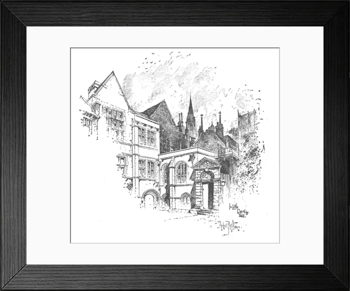 Framed Print : In Little Deans Yard, 1890. Artist: Herbert Railton Framed Print : In Little Deans Yard, 1890. Artist: Herbert Railton