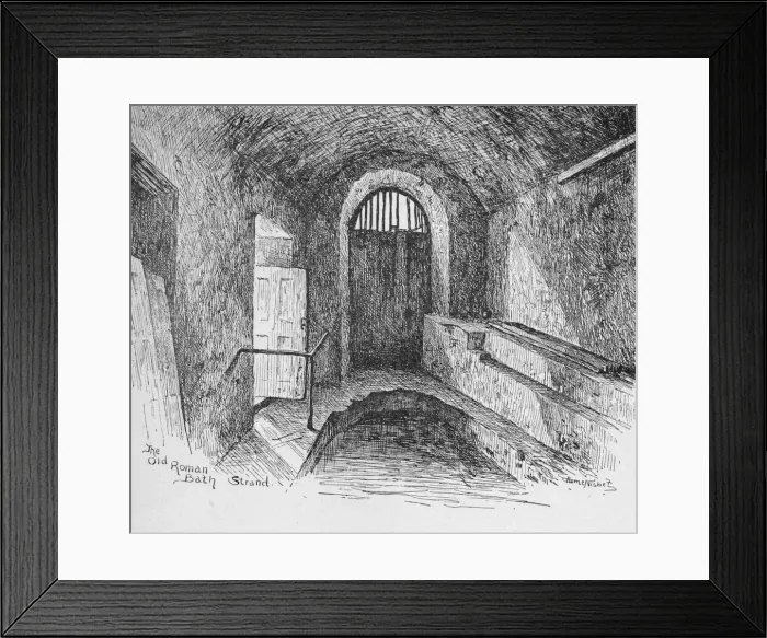 Framed Print : The Old Roman Bath Stand, 1890. Artist: Hume Nisbet Framed Print : The Old Roman Bath Stand, 1890. Artist: Hume Nisbet