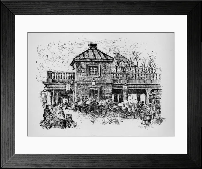 Framed Print : Covent Garden, 1890. Artist: Hume Nisbet Framed Print : Covent Garden, 1890. Artist: Hume Nisbet