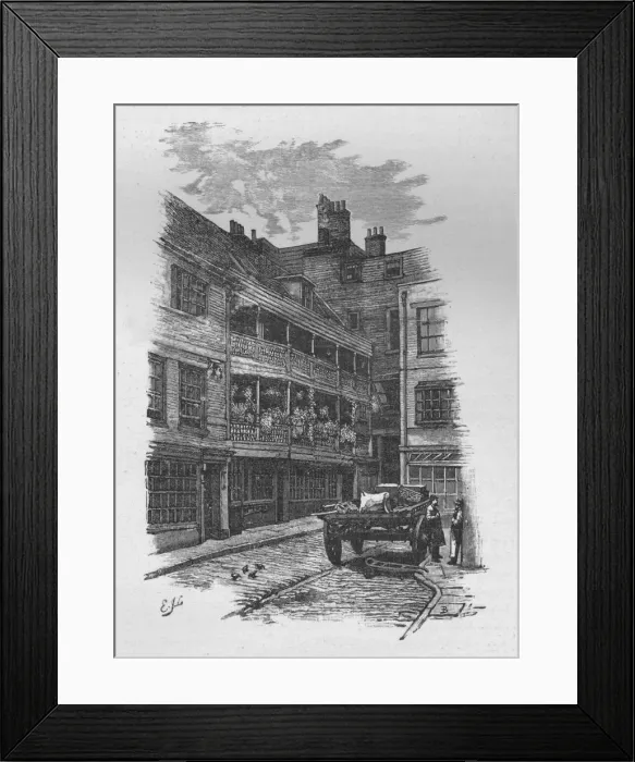 Framed Print : The George Inn, Borough, 1890