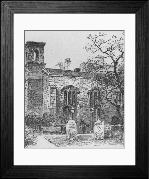 Framed Print : The Savoy Chapel, 1890 Framed Print : The Savoy Chapel, 1890