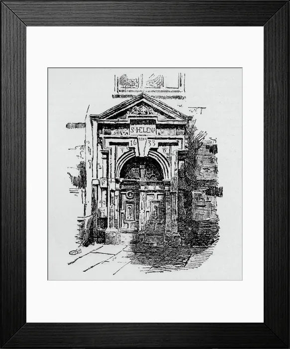Framed Print : Doorway, St. Helen s, 1890 Framed Print : Doorway, St. Helen s, 1890