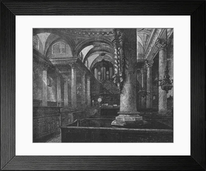 Framed Print : St. Stephens, Walbrook, 1890 Framed Print : St. Stephens, Walbrook, 1890