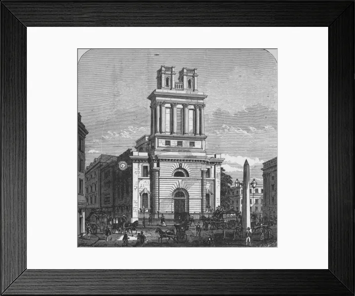 Framed Print : St. Mary Woolnoth, 1890