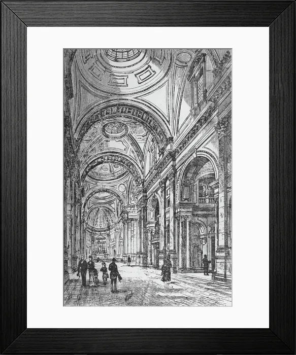 Framed Print : Interior of the Oratory, 1890 Framed Print : Interior of the Oratory, 1890