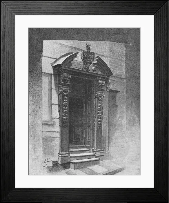 Framed Print : Doorway, Painter Stainers Hall, 1890 Framed Print : Doorway, Painter Stainers Hall, 1890