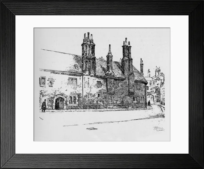Framed Print : Old Charterhouse, 1890
