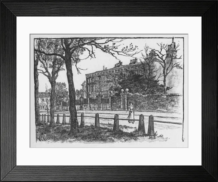 Framed Print : Maid of Honour Row, Richmond, 1890. Artist: W. C. Keene Framed Print : Maid of Honour Row, Richmond, 1890. Artist: W. C. Keene