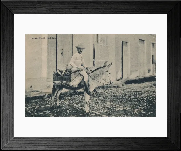 Framed Print : Cuban Fruit Peddler, c1908 Framed Print : Cuban Fruit Peddler, c1908