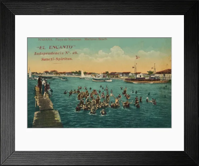 Framed Print : El Encanto Independencia, Sancti-Spiritus. Playa de Marianao. Habana, c1910 Framed Print : El Encanto Independencia, Sancti-Spiritus. Playa de Marianao. Habana, c1910