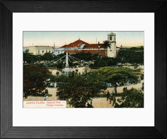 Framed Print : Santa Clara. Central Park - Parque Central, c1910 Framed Print : Santa Clara. Central Park - Parque Central, c1910