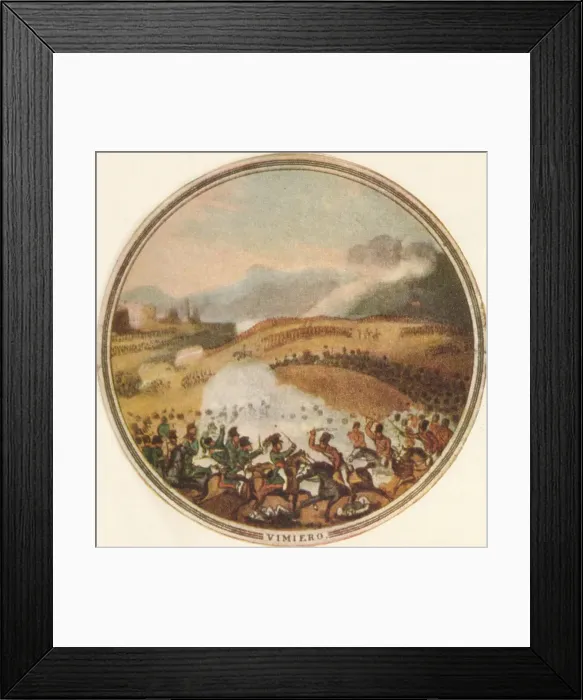 Framed Print : Battle of Vimiero, 1815, (1910). Artist: Edward Orme Framed Print : Battle of Vimiero, 1815, (1910). Artist: Edward Orme