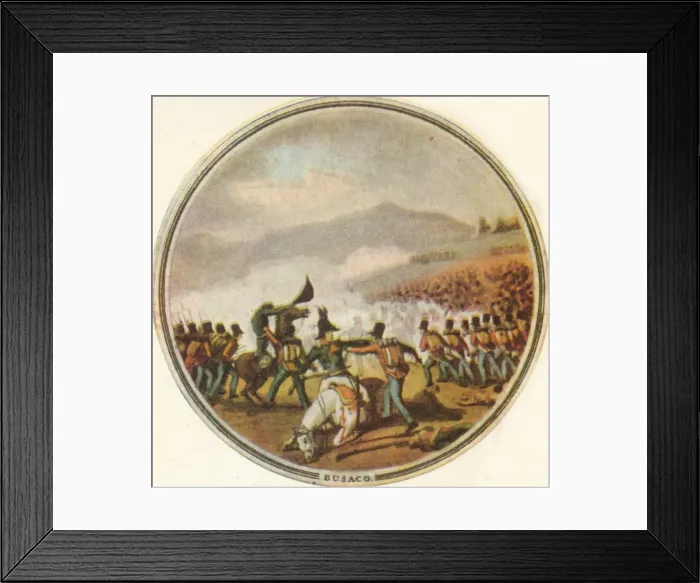 Framed Print : Battle of Busaco, 1815, (1910). Artist: Edward Orme Framed Print : Battle of Busaco, 1815, (1910). Artist: Edward Orme